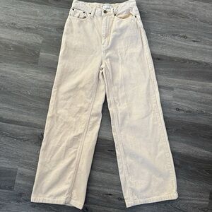 BDG Cream Women's Flare Jeans